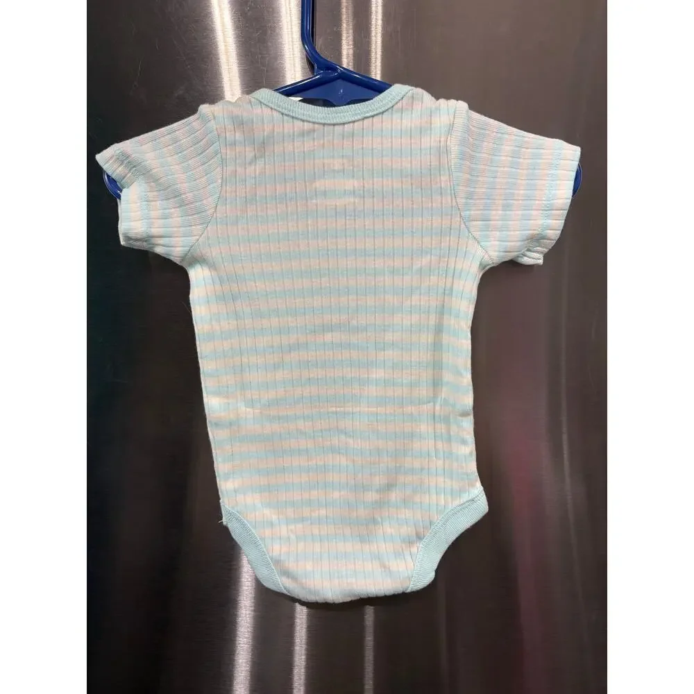 $1 Blue and White Striped Onesie - Member's Mark - NB